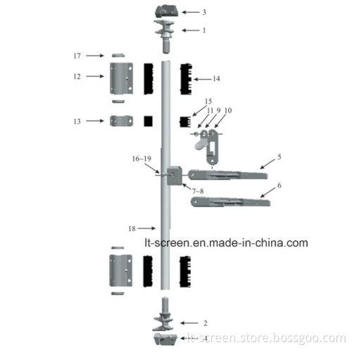 Container Door-Locking Gear with Type Lvylv-F